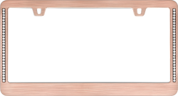 Neo Diamondesque Rose Gold License Plate Frame