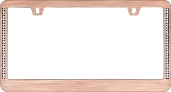 Neo Diamondesque Rose Gold License Plate Frame