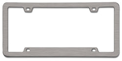 Neo Sport Brushed Nickel License Plate Frame