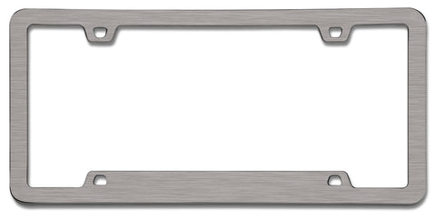 Neo Sport Brushed Nickel License Plate Frame