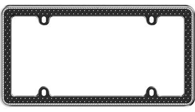 Button Tuck Bling License Plate Frame