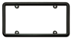 Classic Lite Polished Black License Plate Frame