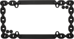 Chain - Flat Black  License Plate Frame