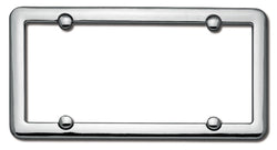 Nouveau Chrome Plating License Plate Frame