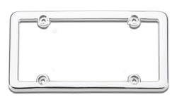 Nouveau Chrome Plastic License Plate Frame