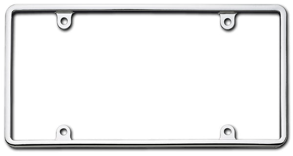 Slim Rim Chrome Plated License Plate Frame