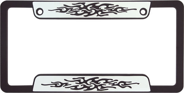 Tribal Tattoo Chrome Plated License Plate Frame