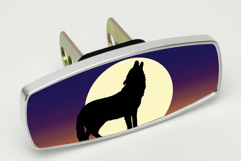 Wolf Howling at the Moon Hitch Cover