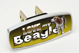 I Love My Beagle Hitch Cover