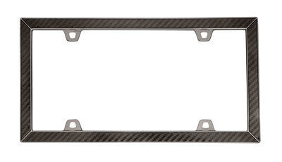 Carbon Fiber Black License Plate Frame