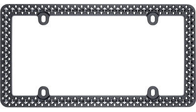 Defender - Matte Black & Chrome License Plate Frame