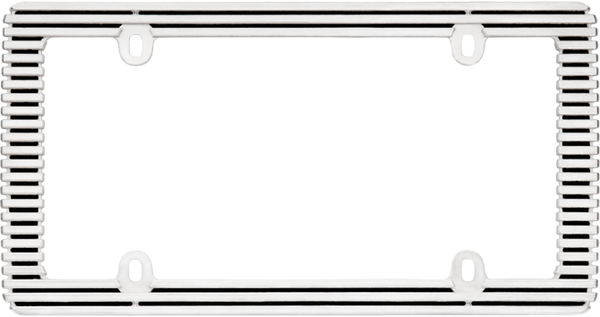 Billet Black Chrome Plated License Plate Frame