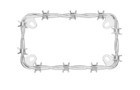 Motorcycle Barbed Wire Chrome Plated License Plate Frame