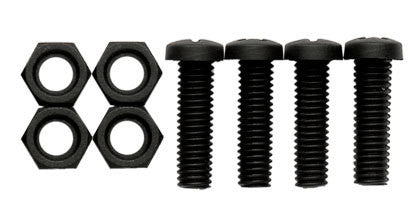 License Plate Frame Fasteners Import Black Nylon