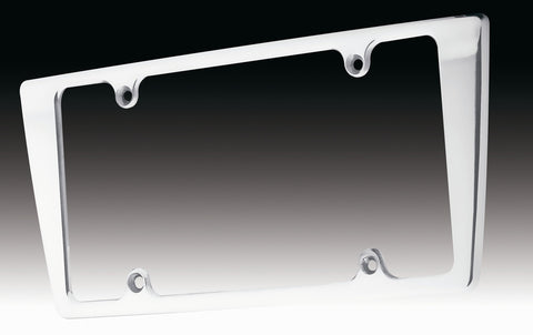 Tapered Plain License Plate Frame Polished