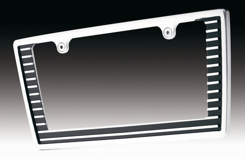 Grille Style License Plate Frame Polished