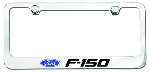 Chrome Ford F-150 Truck Logo License Plate Frame