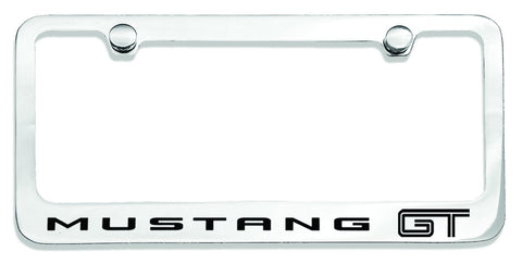 Chrome Ford Mustang GT Logo License Plate Frame