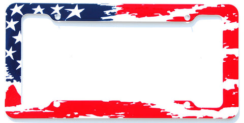 Aloha USA Waving Flag License Plate Frame