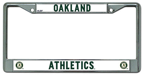 Oakland A's Chrome License Plate Frame