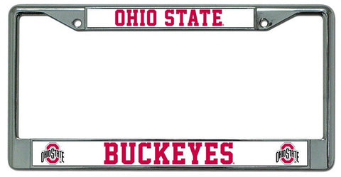 NCAA Ohio State Buckeyes Chrome License Plate Frame