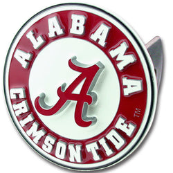 Alabama Crimson Tide Hitch Cover Class II and Class III Metal Plugs