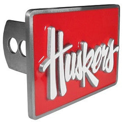 Nebraska Cornhuskers Hitch Cover Class II and Class III Metal Plugs