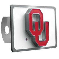 Oklahoma Sooners Hitch Cover Class II and Class III Metal Plugs