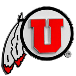 Utah Utes Hitch Cover Class II and Class III Metal Plugs