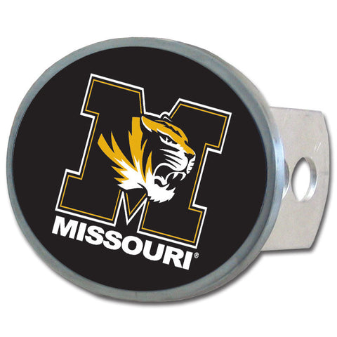 Missouri Tigers Oval Metal Hitch Cover Class II and III