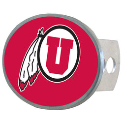 Utah Utes Oval Metal Hitch Cover Class II and III