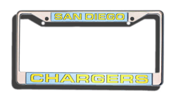 San Diego Chargers Laser Chrome License Plate Frame