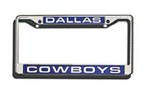 Dallas Cowboys Laser Chrome License Plate Frame