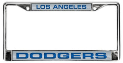 Los Angeles Dodgers Laser Chrome License Plate Frame