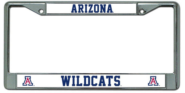 NCAA Arizona Wildcats Chrome License Plate Frame