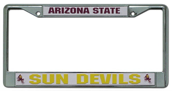 NCAA Arizona State Sun Devils Chrome License Plate Frame