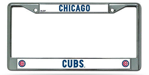 Chicago Cubs Chrome License Plate Frame