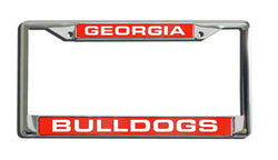 NCAA Georgia Bulldogs Laser Chrome License Plate Frame