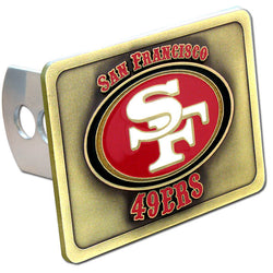 San Francisco 49ers Hitch Cover Class II and Class III Metal Plugs