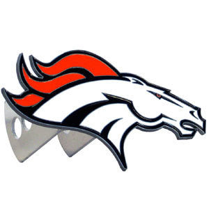 Denver Broncos Large Hitch Cover Class II and Class III Metal Plugs