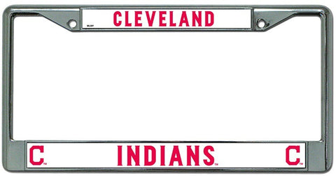 Cleveland Indians Chrome License Plate Frame