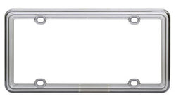 Translucent Smoke Heavy Duty Plastic License Plate Frame