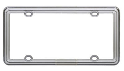 Translucent Smoke Heavy Duty Plastic License Plate Frame