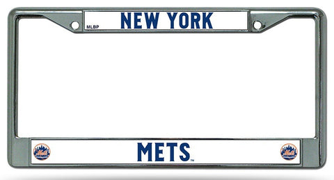 New York Mets Chrome License Plate Frame