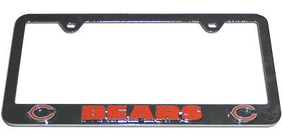 Chicago Bears Chrome Plated License Plate Frame