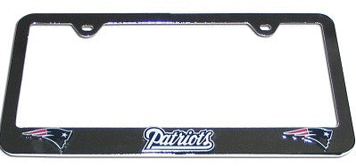 New England Patriots Chrome Plated License Plate Frame