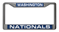 Washington Nationals Laser Chrome License Plate Frame