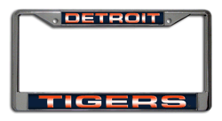 Detroit Tigers Laser Chrome License Plate Frame