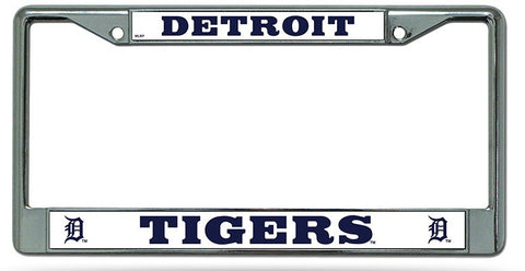 Detroit Tigers Chrome License Plate Frame