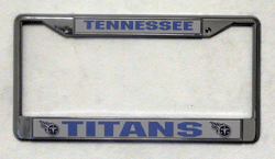 Tennessee Titans Chrome License Plate Frame